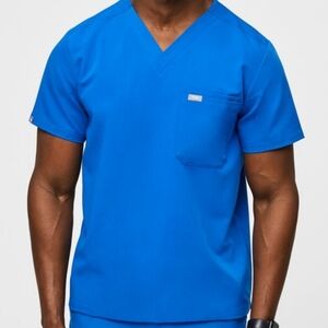 Figs scrub top men's XXL Royal Blue